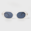 Coachella White Acetate Sunglasses