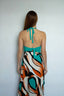 Abstract Wrap Around Maxi Skirt