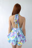 Floral Pastel Backless Romper