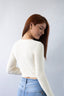 Cream Long Sleeve Top